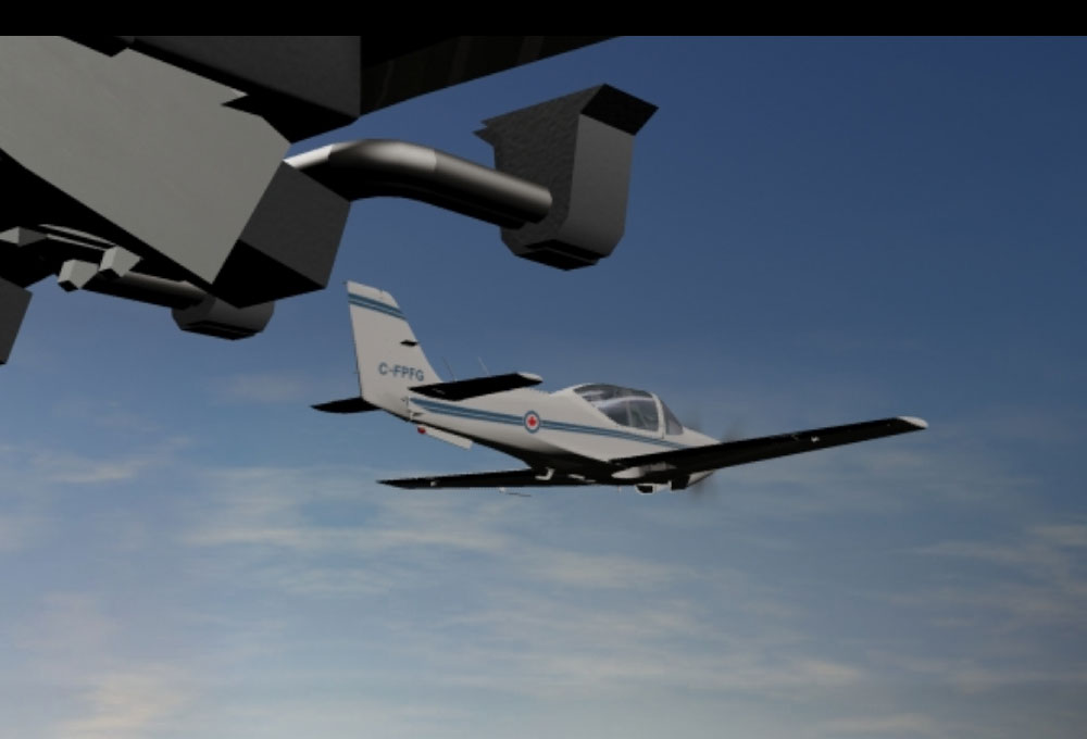 GROB Aircraft Model Render and Animation